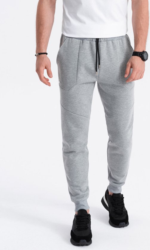 Herenbroek met diepe, losse pasvorm, casual joggingbroek