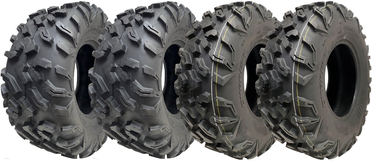 27x11.00-12 & 27x9.00-12 ATV-banden, 8-laags OBOR Cypress tubeless (set van 2 & 2)