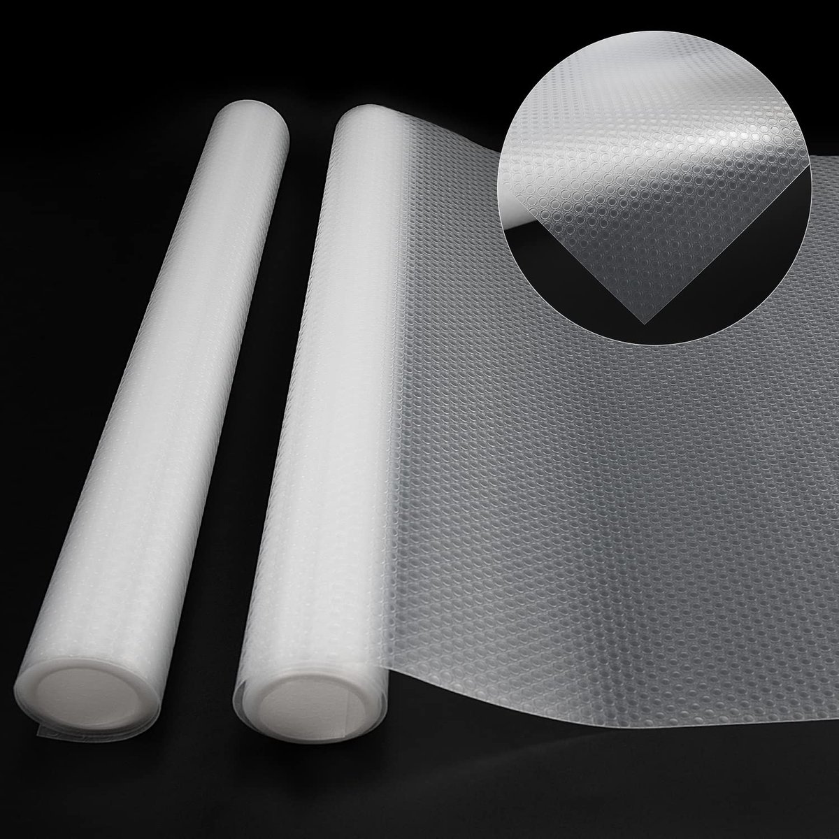 Ibenzoa® Luxe Antislip Ladebeschermers voor Keuken en Opslag, Op Maat Te Snijden, Set van 2, Transparant, Waterbestendig