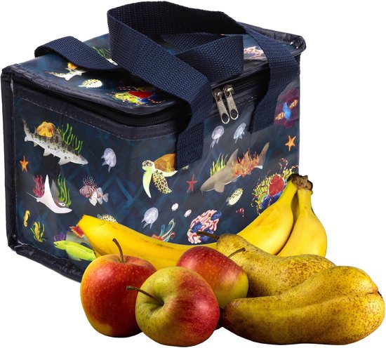 Koeltas/Lunchtas - Marine Kingdom - Zeeleven - Duurzaam RPET - 15x20x14cm van KOEL — afbeelding 4