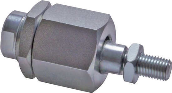 NICEDACK Steekasadapter M12 x 1,5-172-178 mm voor fietskar koppeling, instelbare schachtlengte