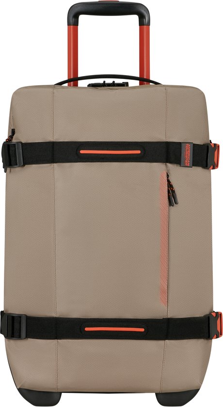 American Tourister Reistas op wielen - Urban Track Coated S - Beige/orange - 55 l