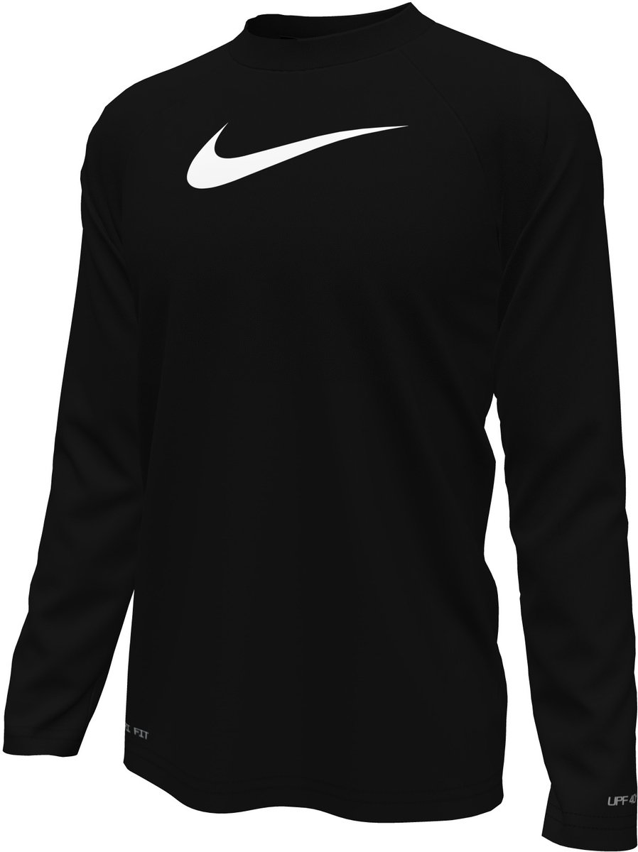 Nike swim hydroguard essential ls zwemshirt junior - maat 140 afbeelding