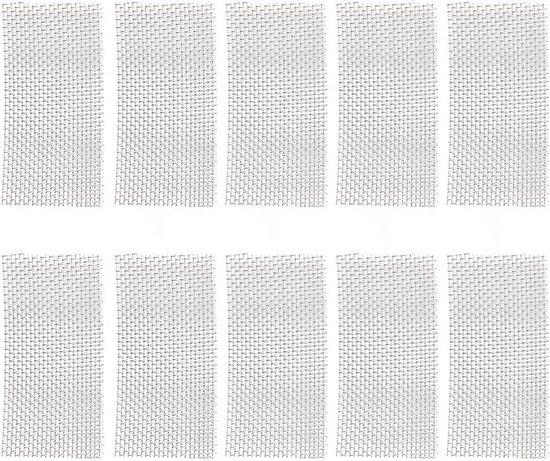 Grillage d'aquarium en acier inoxydable 304, 10 pièces, adapté aux Pêche d'aquarium, dimensions 5 x 10 cm