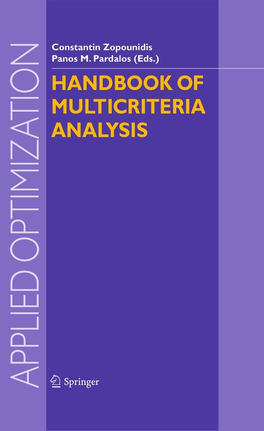 Handbook of Multicriteria Analysis - cover