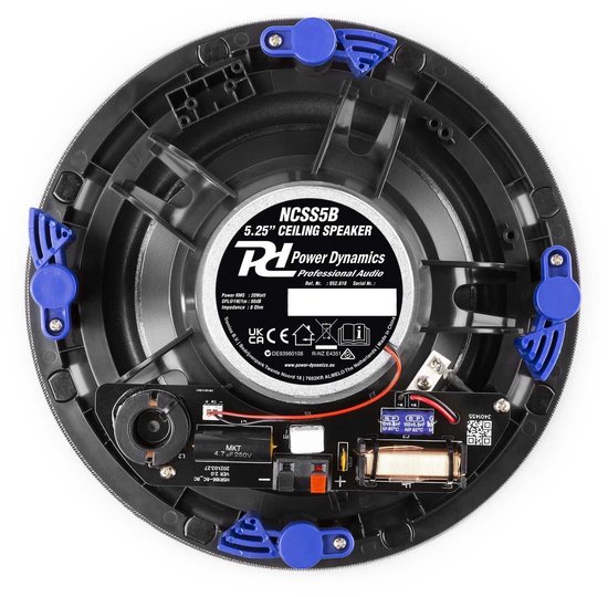 Plafondspeaker - Power Dynamics NCSS5B plafondspeaker 20 watt - 5.25'' - Zwart — afbeelding 2