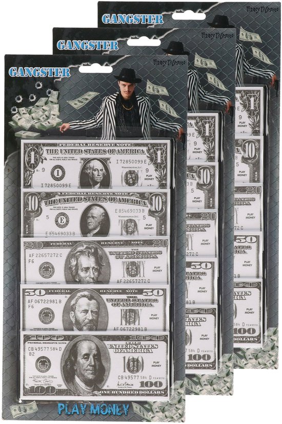 Foto: 300x speelgoed geld nep dollars van papier speelgoed winkeltje bankieren spelen nepgeld speelgeld dollar biljetten