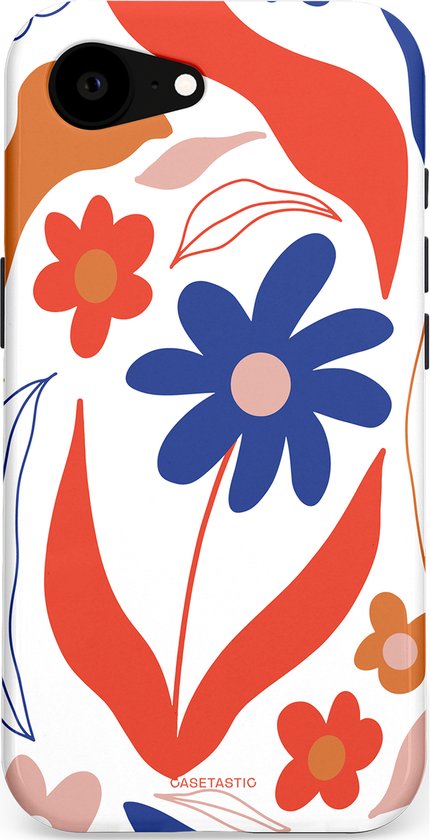 Casetastic Hoesje Geschikt voor Apple iPhone 16e Magsafe - Stijlvolle Beschermende Duo-layer Case - Kleuren in bloei