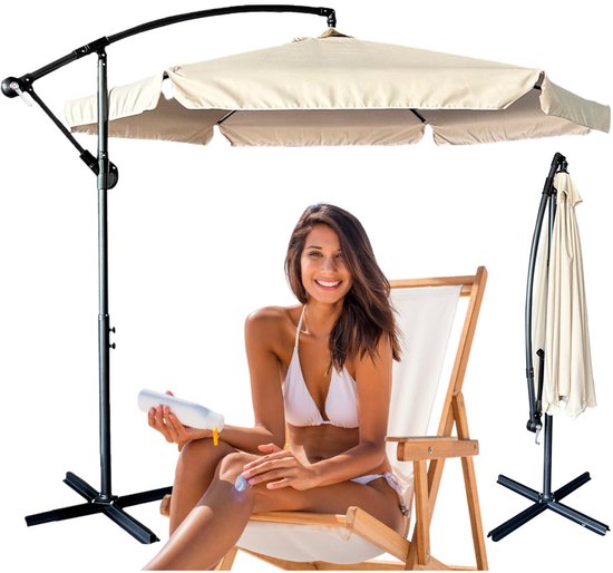 PURPLE LEAF Parasol 270 x 270 cm Vierkant, zweefparasol, terrasparasol, tuinparasol met zwengel, 360° draaibaar, waterbestendig, UV-bescherming UPF 50 , Grijs PURPLE LEAF Parasol 270 x 270 cm Vierkant, zweefparasol, terrasparasol, tuinparasol met zwengel, 360° draaibaar, waterbestendig, UV-bescherming UPF 50 , Grijs