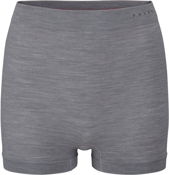 Short gris ajusté avec ceinture élastique et logo FALKE.