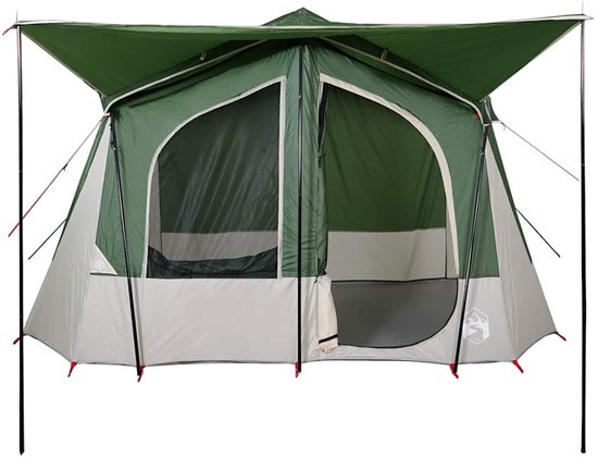 vidaXL 5-persoons Tent - Waterdicht Groen Kampeertent - Bungalowtent - Tent - Outdoorleven - Vakantiehuisje van Vidaxl — afbeelding 5