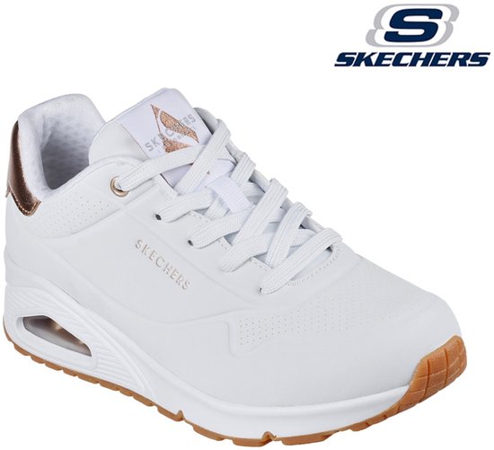 Skechers Uno - Gouden Air - Dames Sneakers - Wit