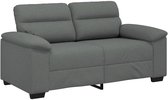 vidaXL - 2-zitsbank - 160x81x84 - cm - stof - donkergrijs