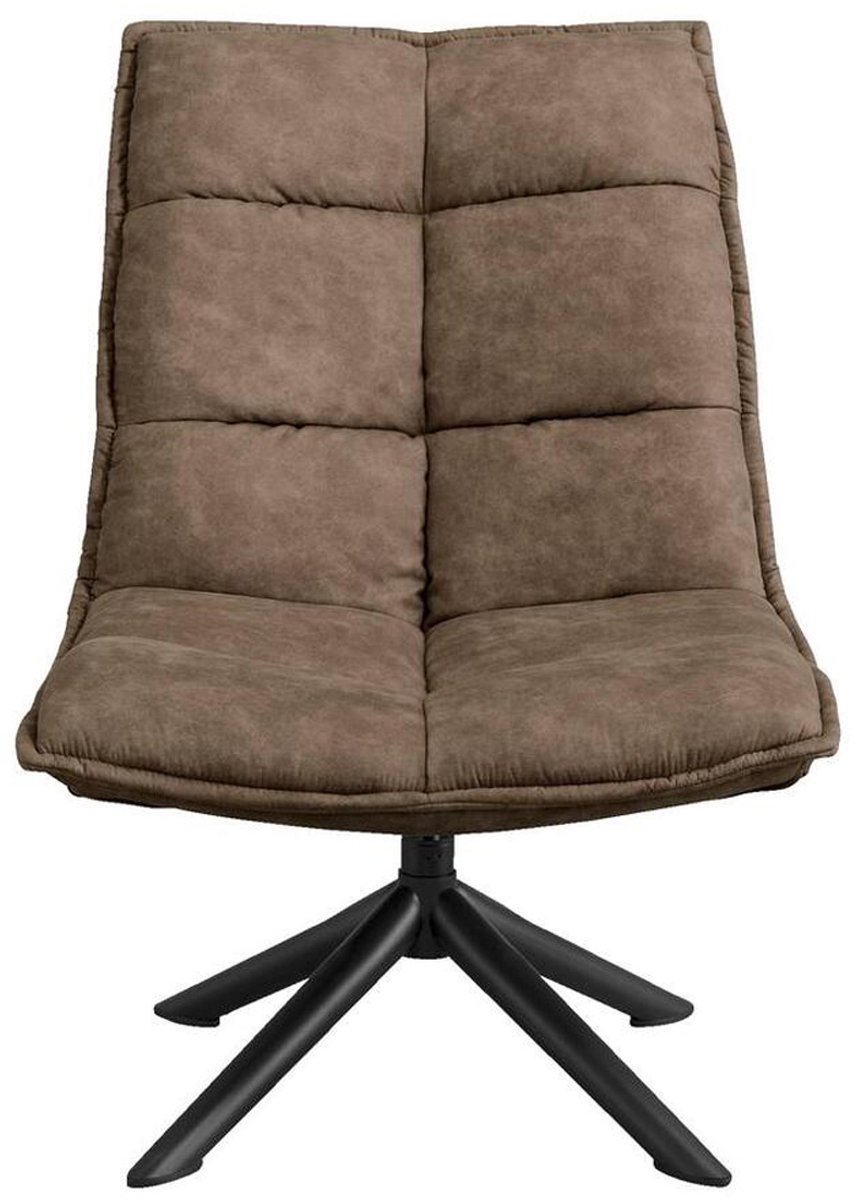 Giga Living Draaibare Fauteuil Lucas - Microleder Taupe