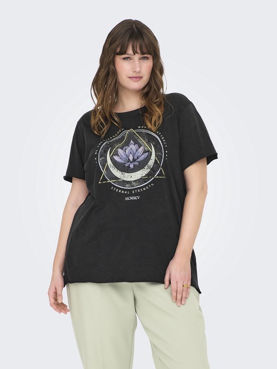 ONLY CARMAKOMA - CARMIKO LIFE WASHED SS REG TEE JRS - Dames - T-shirts