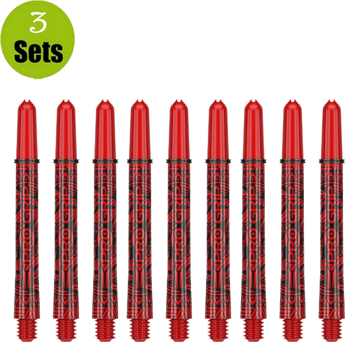 Target Pro Grip 3 Set Ink Red - Dart Shafts