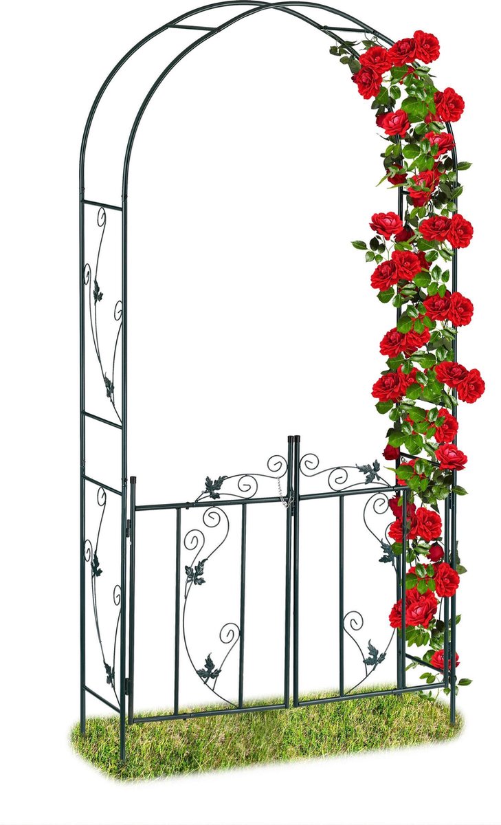 Relaxdays rozenboog rankhulp tuinboog klimplanten boog klimplantenrek deur
