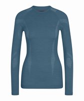 FALKE Heren Top van onderlaag Wool Tech. Regular Fit Zipped M L/S SH Merino Thermo Ondergoed Sneldrogend Warm 1 Stuk, Grijs (Grey-Heather 3757), S