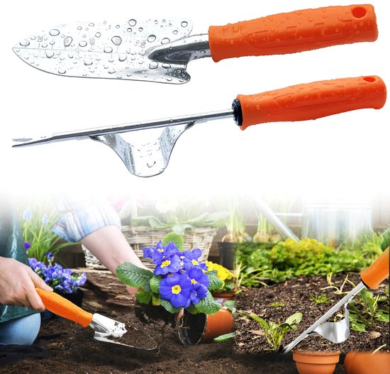 Ibenzoa® Handige Roestvrij Stalen Onkruidsteker en Tuinschep Set voor Efficiënt Tuinieren van Ibenzoa — afbeelding 4