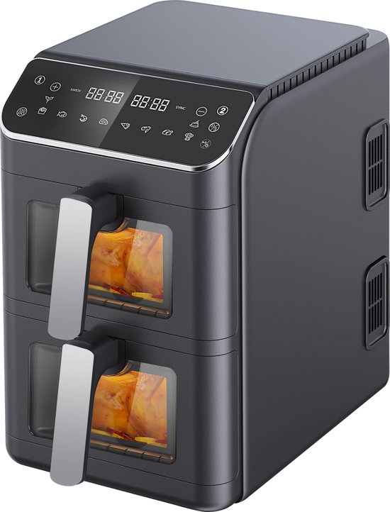 Friac AIF 8100 ST Dubbele Airfryer 11L 2800W Zwart - Friac - €119,95