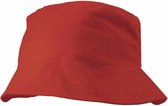 Chapeau seau / chapeau de soleil rouge - Chapeaux d'été rouges pour adultes