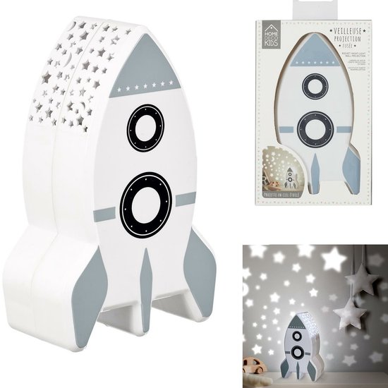Home Deco Kids - Nachtlampje raket met muurprojectie van Merkloos — afbeelding 5