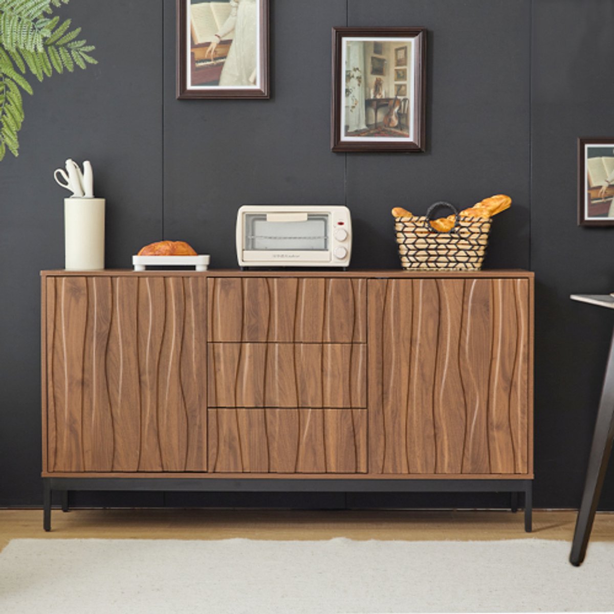 Refinished midcentury modern dresser - België