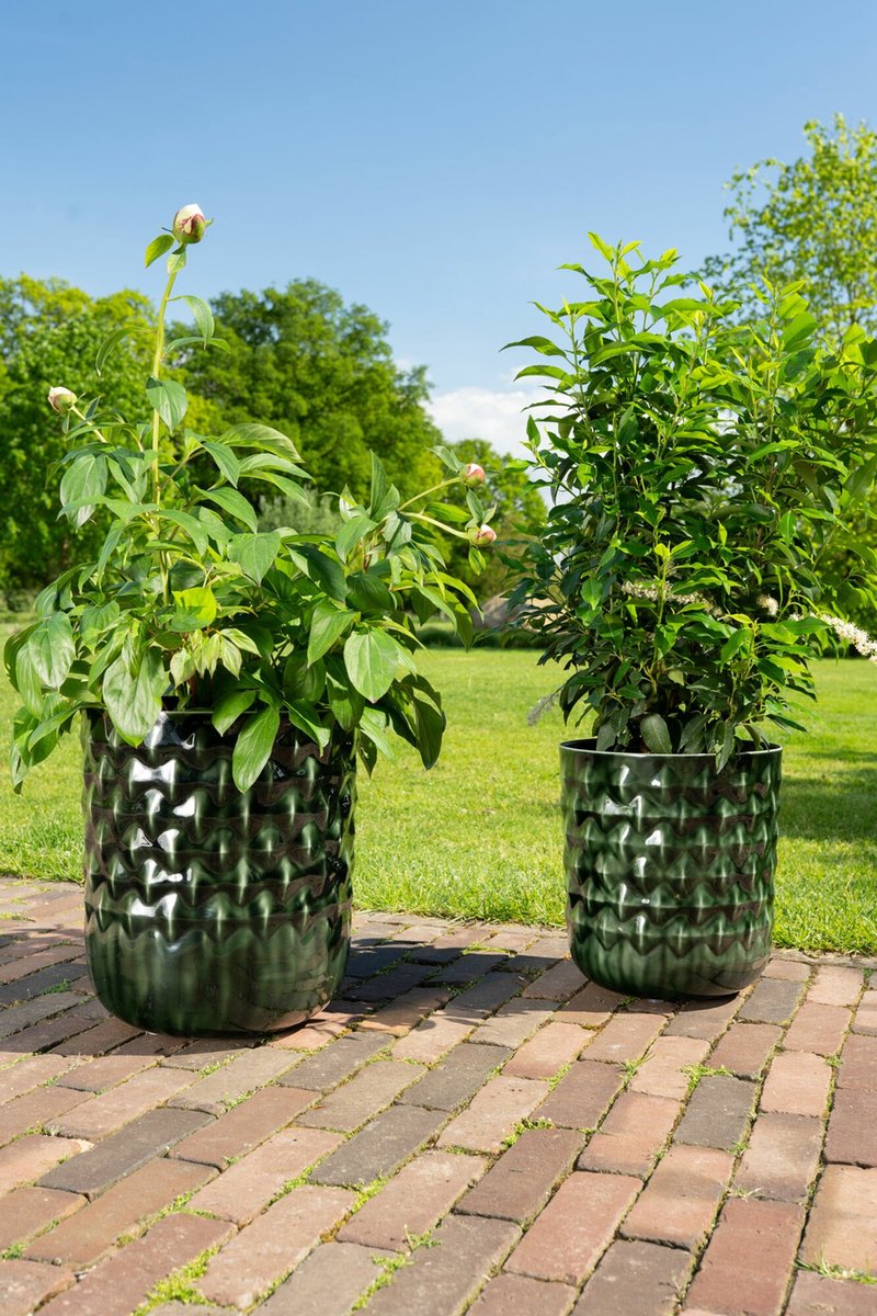 Pot Jacie forest green | Ø23 x H26 cm