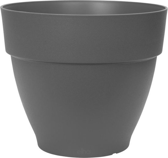 Bol Com Elho Vibia Campana Rond Bloempot Antraciet Buiten O X H 16 7 Cm