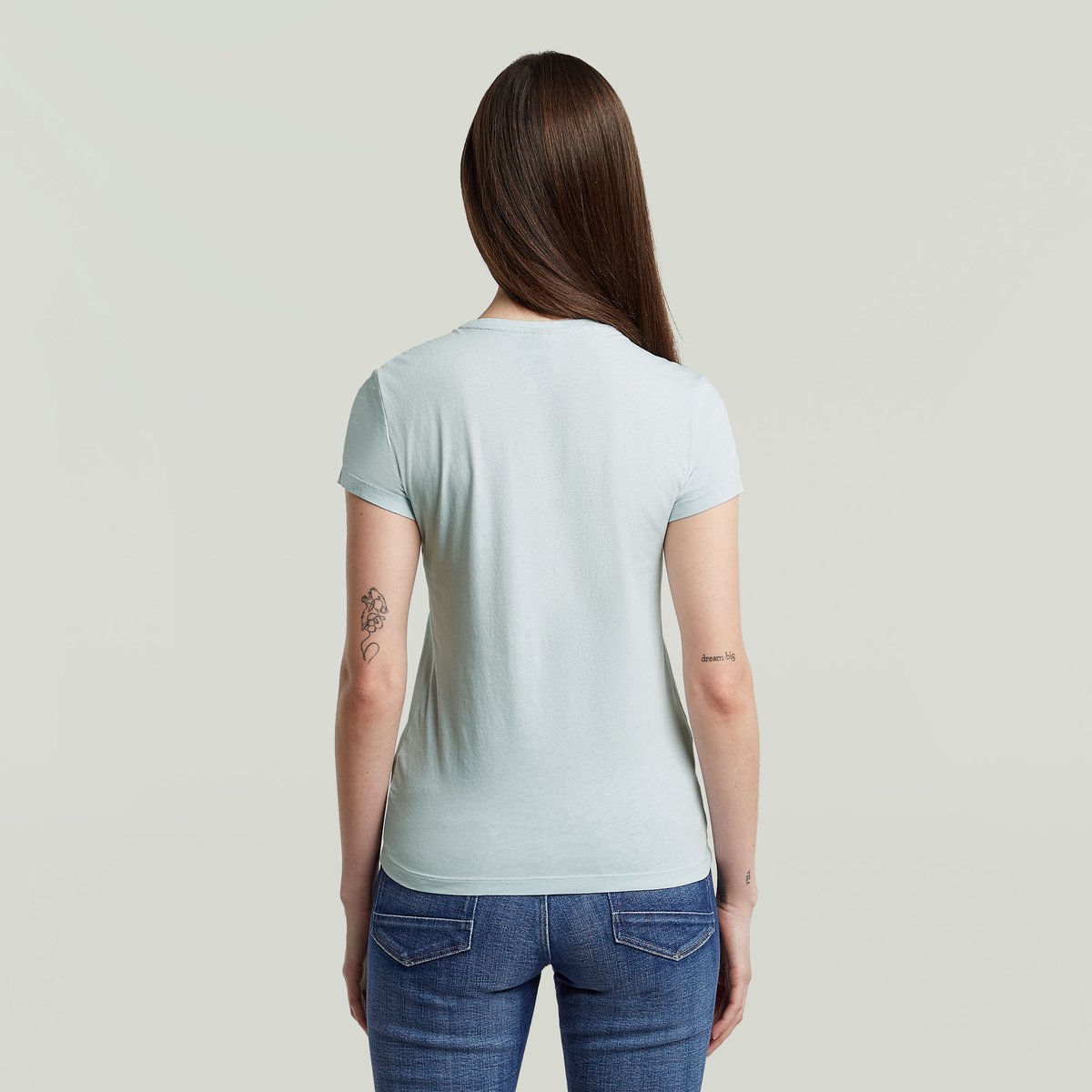 G-Star Eyben slim v t 2.0 wmn Dames Tops Plein Air