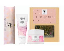 Therme Cadeauset Mindful Blossom voor de Juf - Hand Balm, Body Butter & Thee