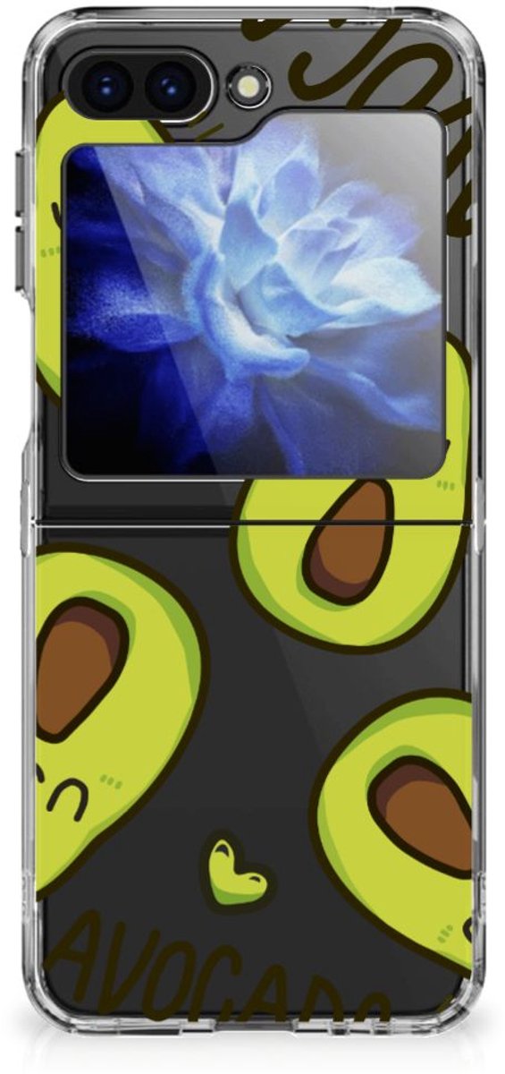 Samsung Galaxy Z Flip 6 Telefoonhoesje met Naam Avocado Singing