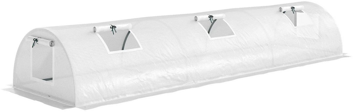 Broeikas - Foliekas - Kweekkas - Tuinkas - Kweektent - Kas - Kweektunnel - 300 x 80 x 45 cm