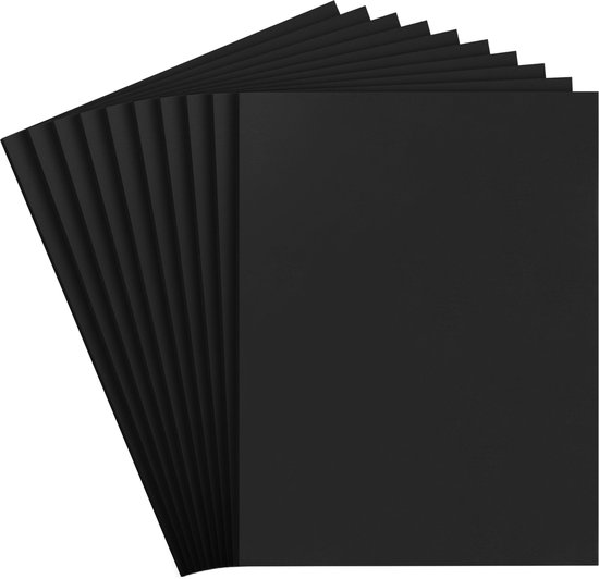 Belle Vous Feuilles de Mousse EVA Noir A4 (Lot de 10) - L30 x L23cm - 6mm d'épaisseur Feuilles Hobby pour Cosplay, Halloween, Scrapbooking Papier , DIY Art et Projets Hobby