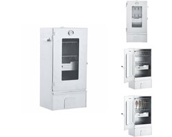 vidaXL - BBQ-rookoven - met - koude - rookgenerator - gegalvaniseerd - staal