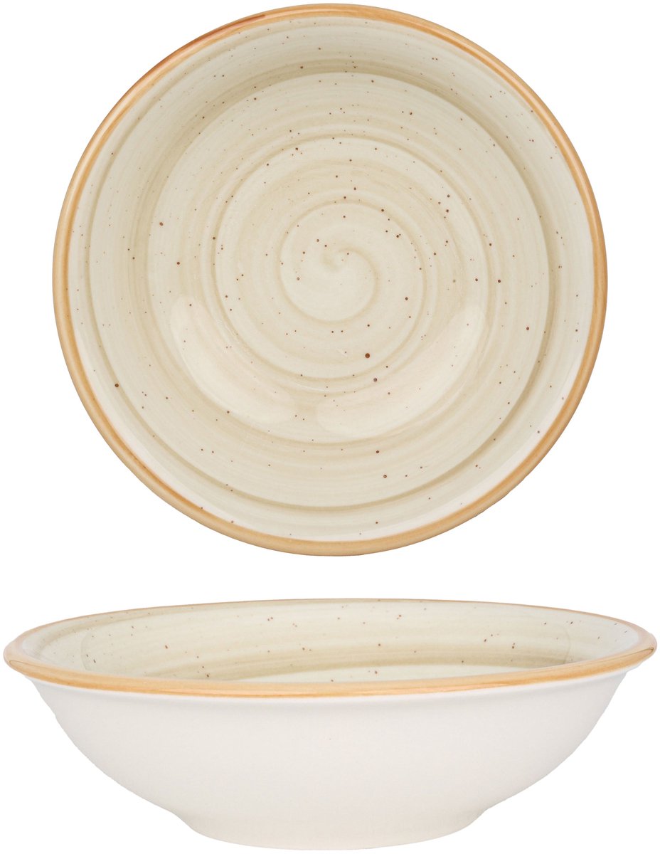 Bonna Serveerschaal - Aura Terrain - Porselein - 13 cm (220cc) - set van 2