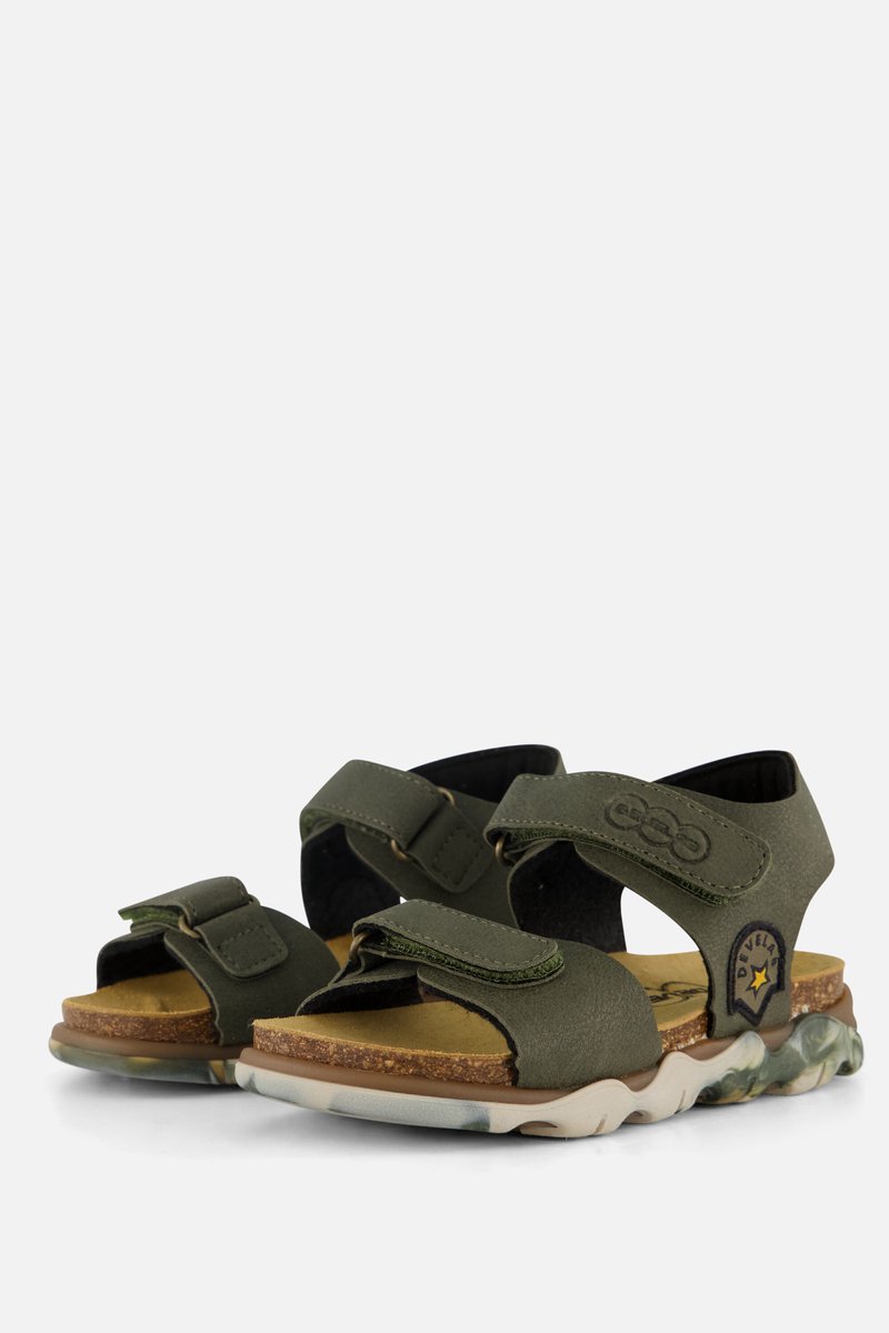 Develab Velcro Sandalen Imitatieleer Groen