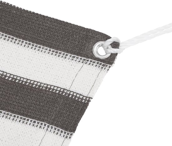 vidaXL - Tenttapijt - 250x450 - cm - antracietkleurig - en - wit van Vidaxl — afbeelding 3