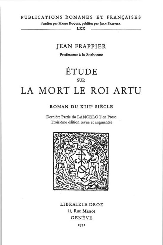 Publications Romanes et Françaises - Etude sur la Mort le r ... - cover