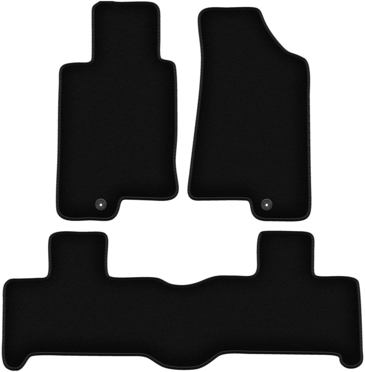 BASIC zwarte veloursmatten voor: Hummer H3 SUV (2005-2010)