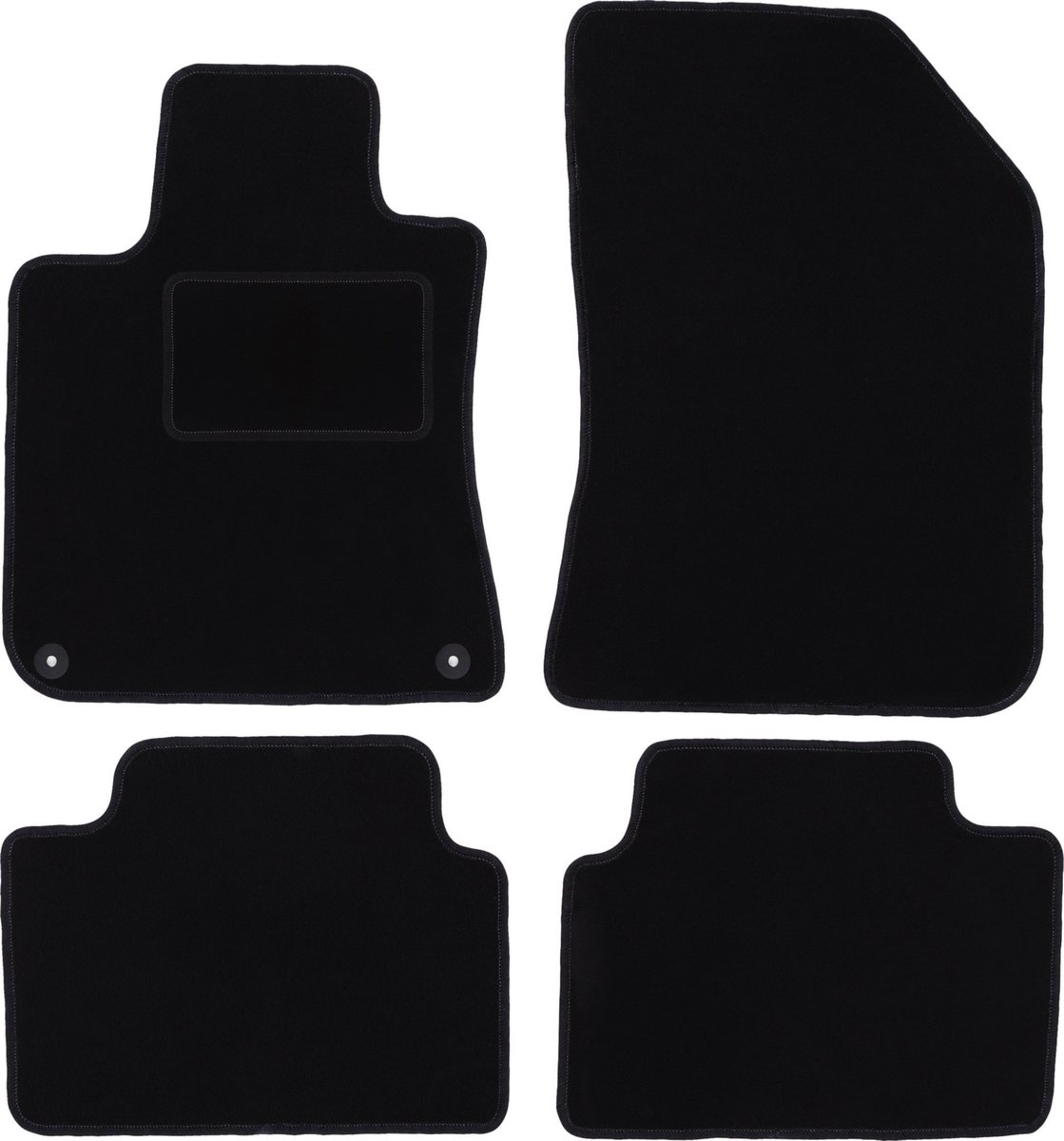 Zwarte veloursmatten voor: Peugeot 308 II stationwagen, SW (2013-)