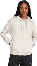 Adidas Sportswear Essentials Linear French Terry Ritshoodie - Dames - Beige