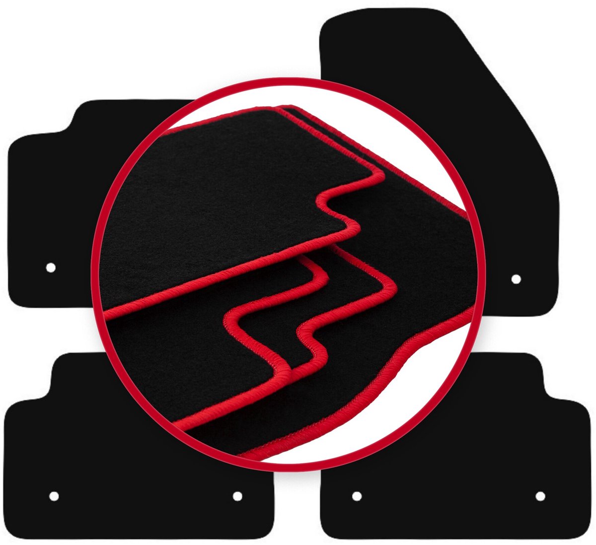 CARLUX-RED automatten voor: Jaguar E-Peace SUV (2017-)
