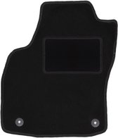moto-MOLTICO Vloermatten voor auto, velours autotapijten, geschikt voor Opel Astra H (2004-2009), 4-delige set, zwarte automatten met rode siernaden