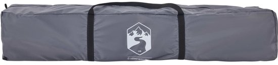 vidaXL Kampeertent 4-persoons grijs & oranje Kampeer Tent - Bungalowtent - Gezinstent - Campinguitrusting - Outdoorleven van Vidaxl — afbeelding 4