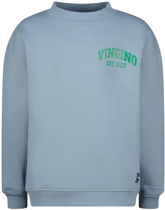 Pulls & Gilets Vingino Icon Crew Garçons - Pull - Sweat à capuche - Gilet - Blauw - Taille 164