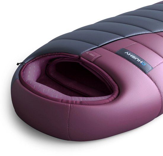 Husky mummyslaapzak Motion voor dames 2024 -20°C - 200 cm - Blauw - Roze van Husky — afbeelding 2
