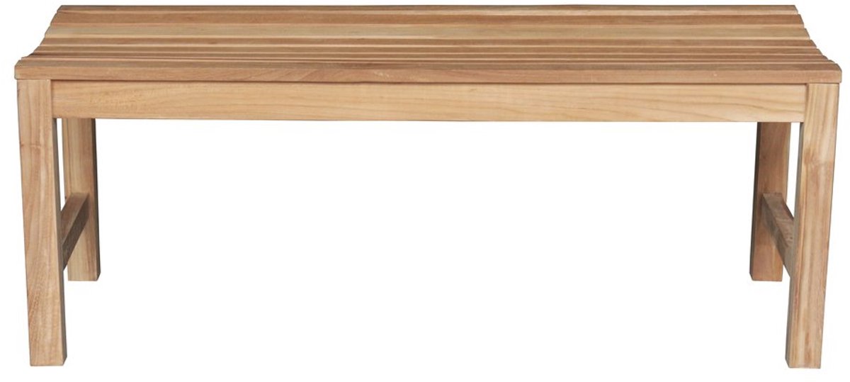 Teakea - Slater Teak Tennisbank 100x46x45 cm - Houten Tuintafelbank van Massief Teak