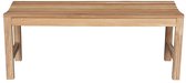 Banc de tennis en teck Slater - 100x46x45 | Banc de table de jardin