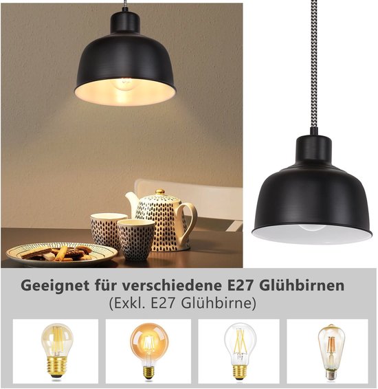 Crea - Hanglamp 4L - stripes mango hout - Industrieel hanglampen - industriële design